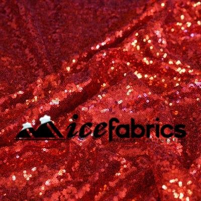 Luxurious Mesh Glitz Sequin Fabric By The Roll (20 yards) Fabric WholesaleICE FABRICSICE FABRICSRedBy The Roll (60" Wide)Luxurious Mesh Glitz Sequin Fabric By The Roll (20 yards) Fabric Wholesale ICE FABRICS Red