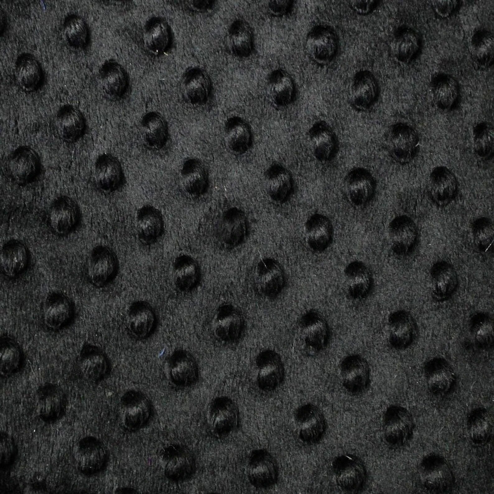 Luxury Black Bubble Minky Polka Dot FabricICEFABRICICE FABRICSBlackLuxury Black Bubble Minky Polka Dot Fabric ICEFABRIC