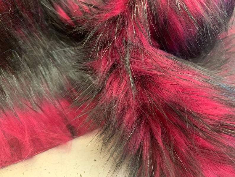 Luxury Husky Faux Fur Fabric By The Yard | Faux Fur MaterialICE FABRICSICE FABRICSFuchsiaBy The Yard (60 inches Wide)Luxury Husky Faux Fur Fabric By The Yard | Faux Fur Material ICE FABRICS Fuchsia