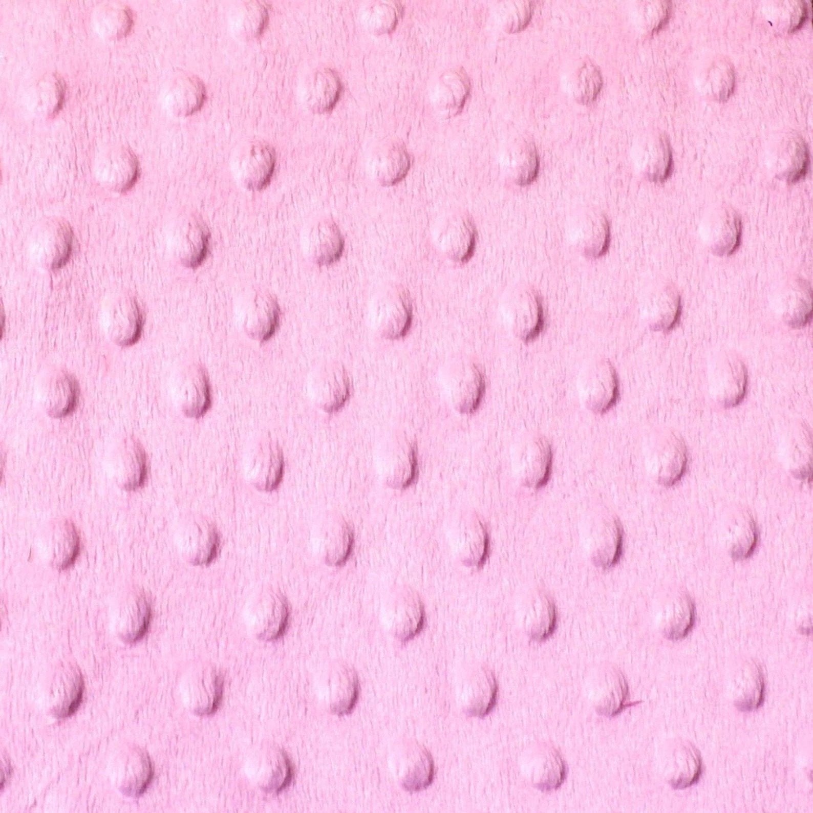 Luxury Light Pink Bubble Minky Polka Dot FabricICEFABRICICE FABRICSLight PinkLuxury Light Pink Bubble Minky Polka Dot Fabric ICEFABRIC