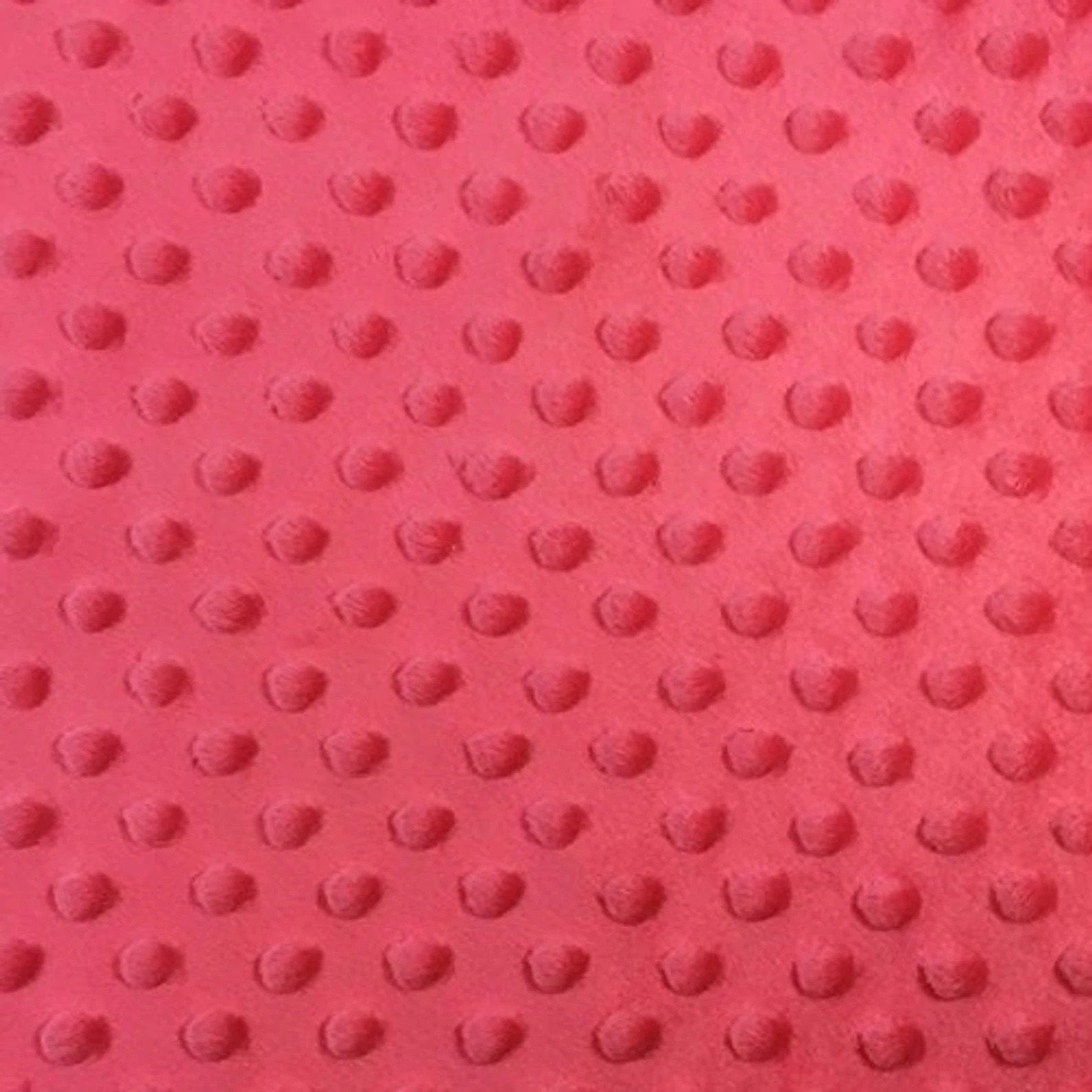 Luxury Strawberry Pink Bubble Minky Polka Dot FabricICEFABRICICE FABRICSStrawberry PinkLuxury Strawberry Pink Bubble Minky Polka Dot Fabric ICEFABRIC