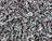 Iridescent White Blue on Black  Stretch Velvet Sequin Upholstery Fabric All Over Full Sequin
