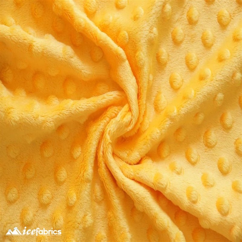 Mango Minky Dot Fabric Blanket FabricMinkyICE FABRICSICE FABRICSBy The Yard (60 inches Wide)Mango Dimple Polka Dot Minky Fabric / Ultra Soft / ICE FABRICS