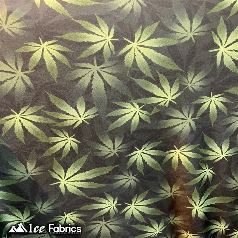 Marijuana Design Nylon Spandex Swimsuit FabricICE FABRICSICE FABRICSMarijuana Design Nylon Spandex Swimsuit Fabric ICE FABRICS