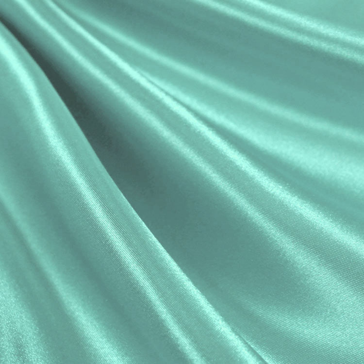 Medium Charmeuse Satin Fabric By The Roll (40 yards) Wholesale FabricSatin FabricICEFABRICICE FABRICSAquaBy The Roll (60" Wide)Medium Charmeuse Satin Fabric By The Roll (40 yards) Wholesale Fabric ICEFABRIC