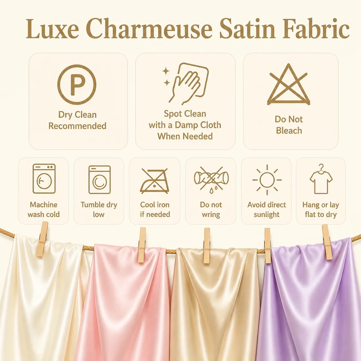 Medium Charmeuse Satin Fabric By The Roll (40 yards) Wholesale Fabric