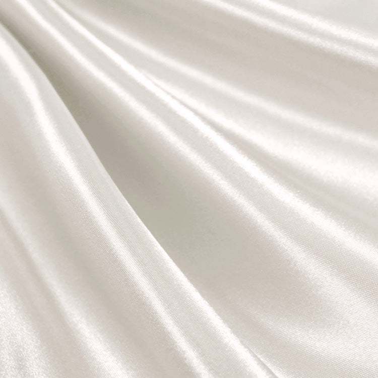 Medium Charmeuse Satin Fabric By The Roll (40 yards) Wholesale FabricSatin FabricICEFABRICICE FABRICSOff WhiteBy The Roll (60" Wide)Medium Charmeuse Satin Fabric By The Roll (40 yards) Wholesale Fabric ICEFABRIC