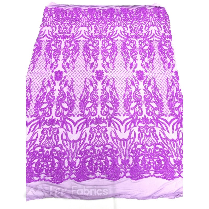 Mia Stretch Sequin Fabric By The Yard | Spandex MeshICE FABRICSICE FABRICSLilacBy The Yard (56" Wide)Lilac | Mia Stretch Sequin Fabric By The Yard | Spandex Mesh ICE FABRICS