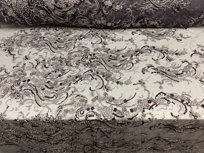 MINI Flowers/Floral Embroidered Beaded Mesh Fabric For Bridal Gowns, Prom & Wedding DressesICEFABRICICE FABRICSPINKMINI Flowers/Floral Embroidered Beaded Mesh Fabric For Bridal Gowns, Prom & Wedding Dresses ICEFABRIC