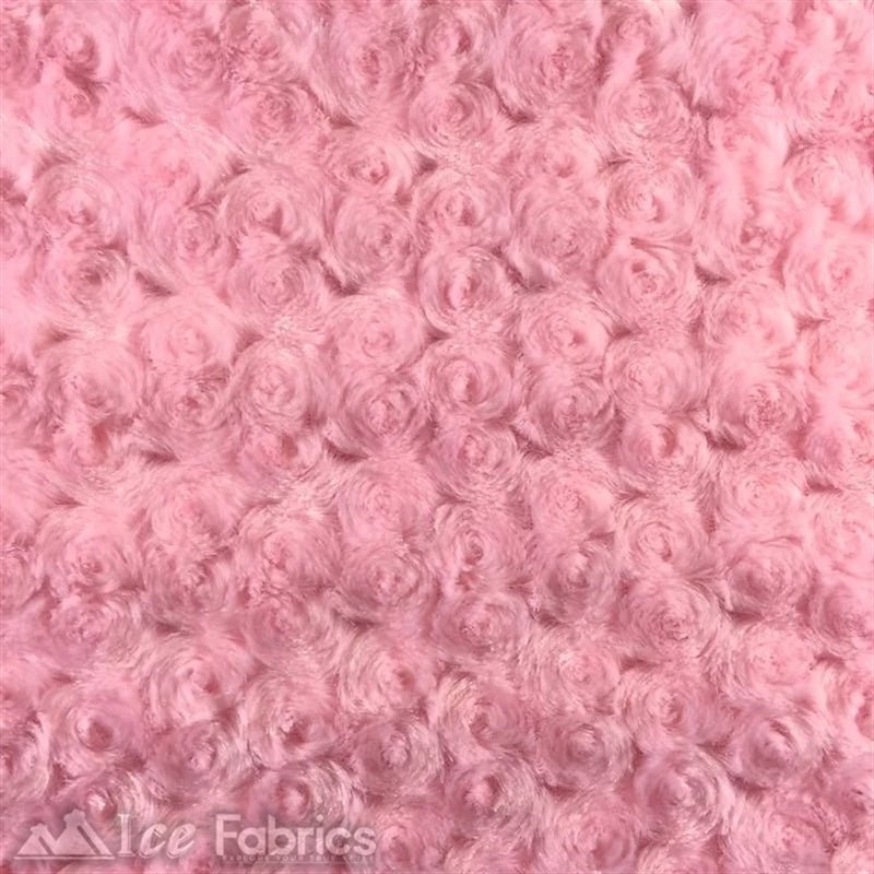 Minky Rose Rosebud Fabric Blanket FabricICE FABRICSICE FABRICSPeachMinky Rose Rosebud Fabric Blanket Fabric ICE FABRICS