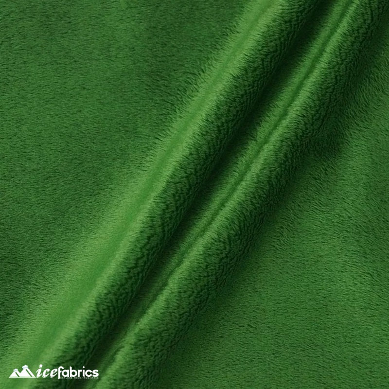 Minky Solid 3mm Pile Blanket FabricICE FABRICSICE FABRICSBy The Yard (60 inches Wide)Mint GreenMinky Solid 3mm Pile Blanket Fabric ICE FABRICS