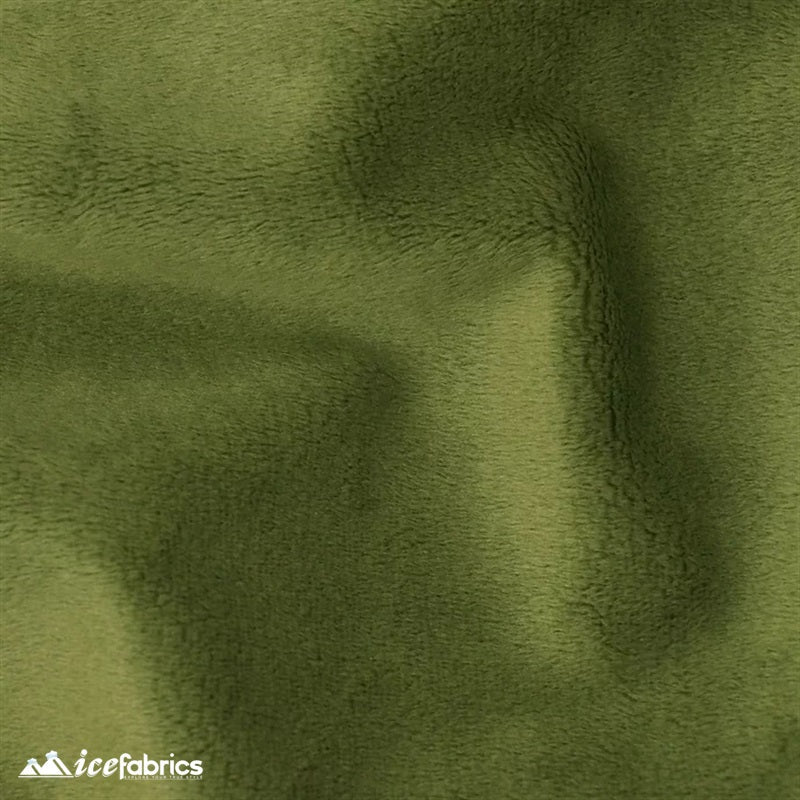 Minky Solid 3mm Pile Blanket FabricICE FABRICSICE FABRICSBy The Yard (60 inches Wide)RosemaryMinky Solid 3mm Pile Blanket Fabric ICE FABRICS