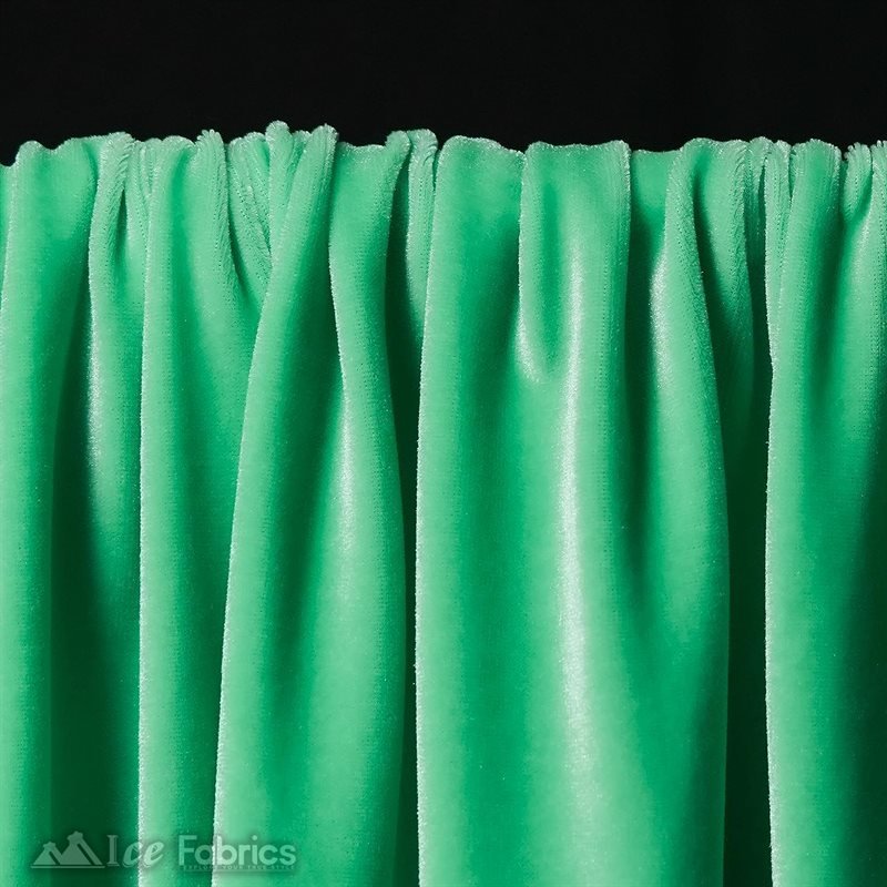 Mint Wholesale Velvet Fabric Stretch | 60" WideICE FABRICSICE FABRICS20 Yards MintMint Wholesale Velvet Fabric Stretch | 60" Wide