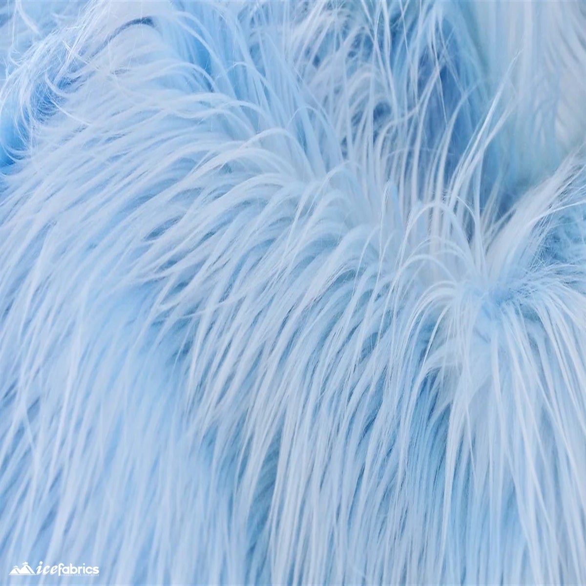 Mohair Faux Fur Fabric By The Roll (20 Yards) 4 Inch PileICE FABRICSICE FABRICSBlueBy The Roll (60" Wide)Mohair Faux Fur Fabric By The Roll (20 Yards) 4 Inch Pile ICE FABRICS