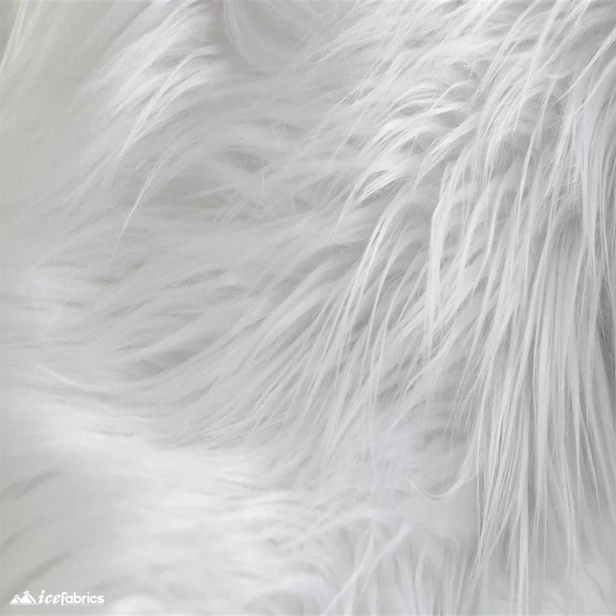 Mohair Faux Fur Fabric By The Roll (20 Yards) 4 Inch PileICE FABRICSICE FABRICSWhiteBy The Roll (60" Wide)Mohair Faux Fur Fabric By The Roll (20 Yards) 4 Inch Pile ICE FABRICS