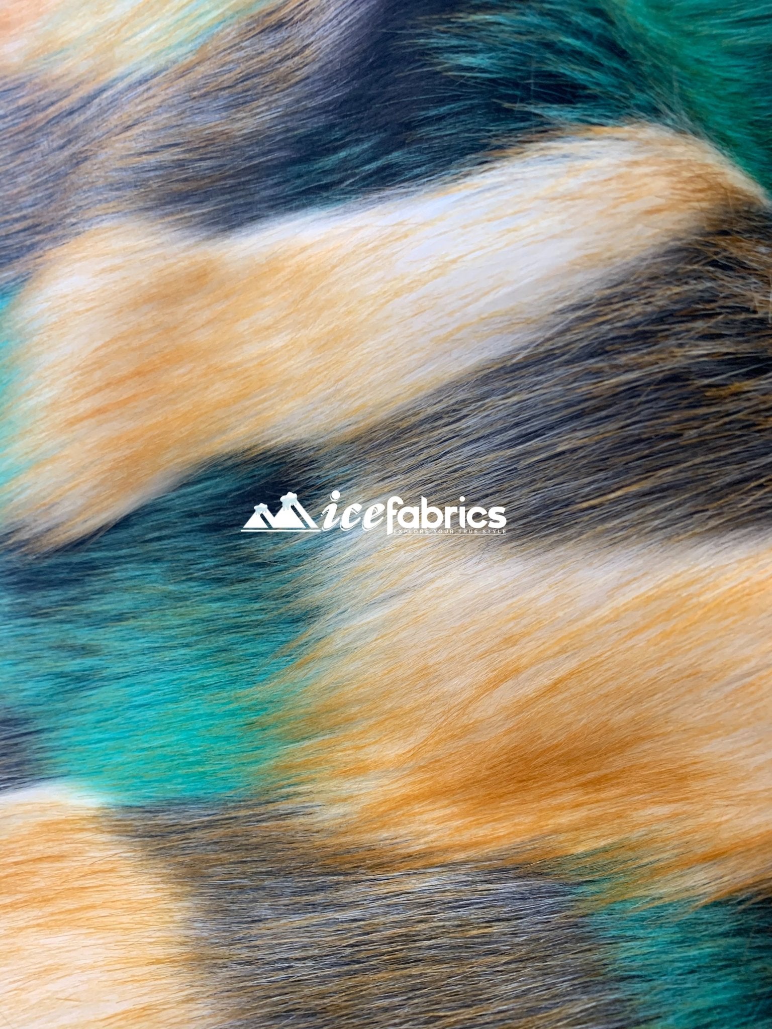 Multi-Color Animal Fake Faux Fur Fabric By The YardICEFABRICICE FABRICSGray Green BrownBy The Yard (60 inches Wide)Multi-Color Animal Fake Faux Fur Fabric By The Yard ICEFABRIC Gray Green Brown
