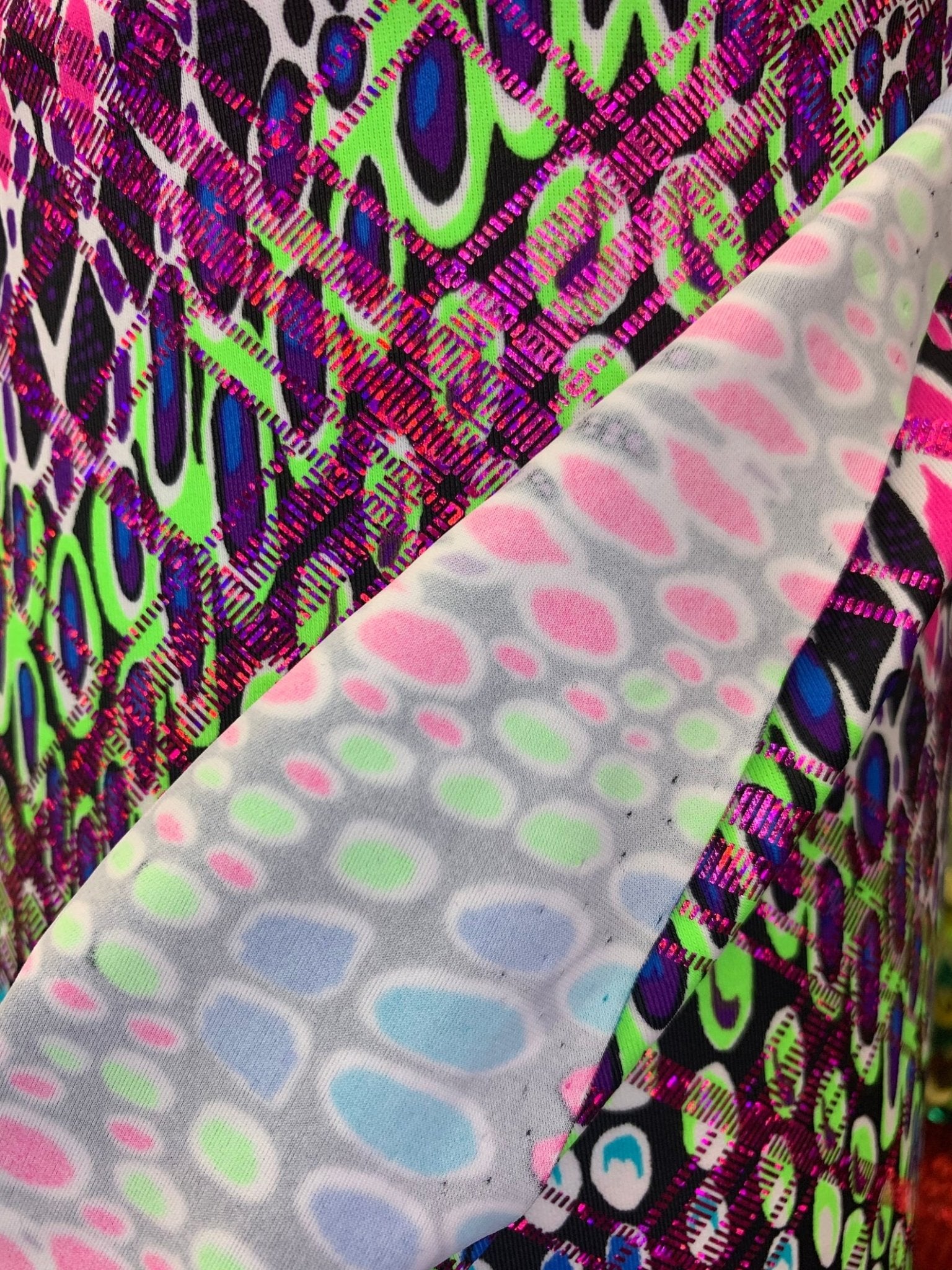 Multi_color Tie Dye Poly Spandex Swimsuits Fabric By The YardSpandex FabricICEFABRICICE FABRICSMulti_color Tie Dye Poly Spandex Swimsuits Fabric By The Yard ICEFABRIC
