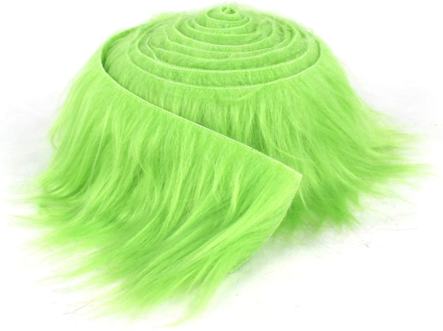 Shaggy Mohair Faux Fur Fabric Strips Ribbon | Precut Faux Fur TrimICE FABRICSICE FABRICSMohair Shaggy Stripe Lime Green2’’ Wide X 60’’ LongLime GreenShaggy Mohair Faux Fur Fabric Strips Ribbon | Precut Faux Fur Trim ICE FABRICS