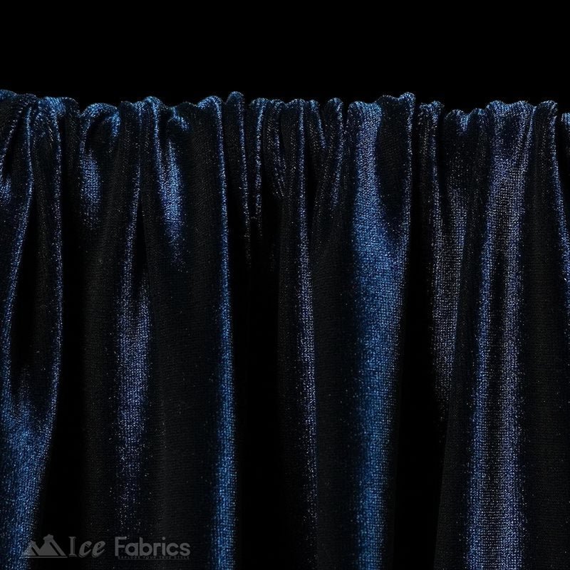 Navy Blue Wholesale Velvet Fabric Stretch | 60" WideICE FABRICSICE FABRICS20 Yards Navy BlueNavy Blue Wholesale Velvet Fabric Stretch | 60" Wide