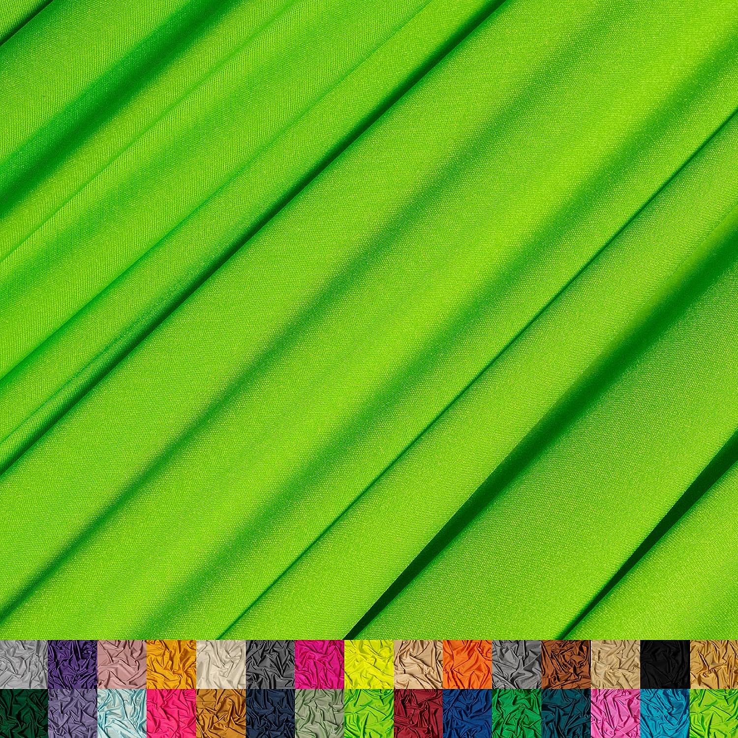 Neon Green Luxury Nylon Spandex Fabric By The YardICE FABRICSICE FABRICSBy The Yard (58" Width)Neon Green Luxury Nylon Spandex Fabric By The Yard ICE FABRICS