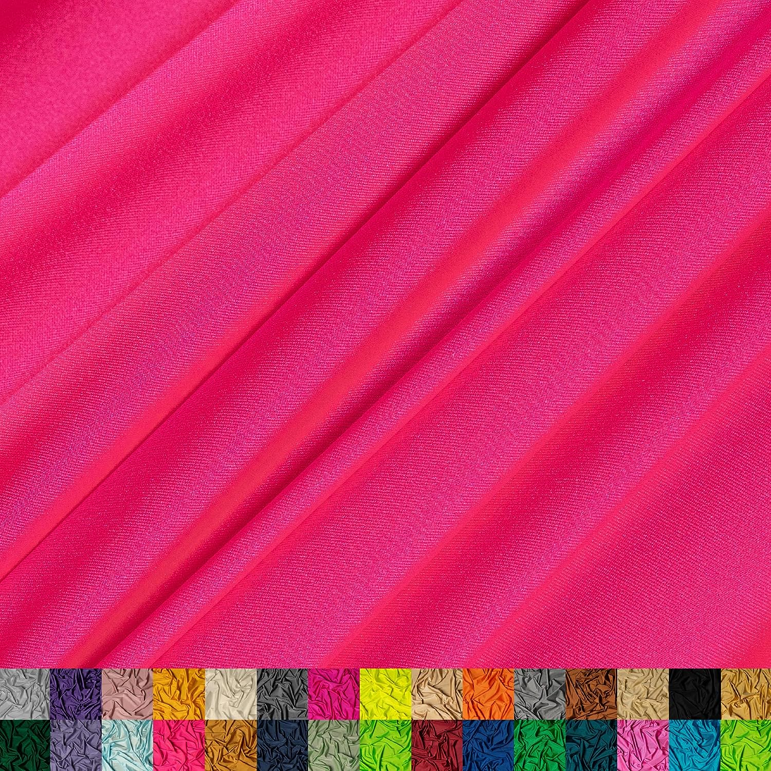 Neon Pink Luxury Nylon Spandex Fabric By The YardICE FABRICSICE FABRICSBy The Yard (58" Width)Neon Pink Luxury Nylon Spandex Fabric By The Yard ICE FABRICS