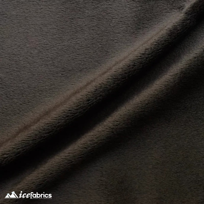 New Colors 3mm Thick Faux Fur Soft Minky FabricICE FABRICSICE FABRICSBy The Yard (60 inches Wide)ChocolateNew Colors 3mm Thick Faux Fur Soft Minky Fabric ICE FABRICS