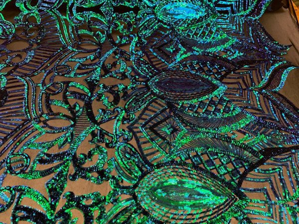 New Design Iridescent Green 4 Way Stretch Sequin Spandex Mesh Lace Fabric Sold By 3 Yardmesh fabricICEFABRICICE FABRICSNew Design Iridescent Green 4 Way Stretch Sequin Spandex Mesh Lace Fabric Sold By 3 Yard ICEFABRIC