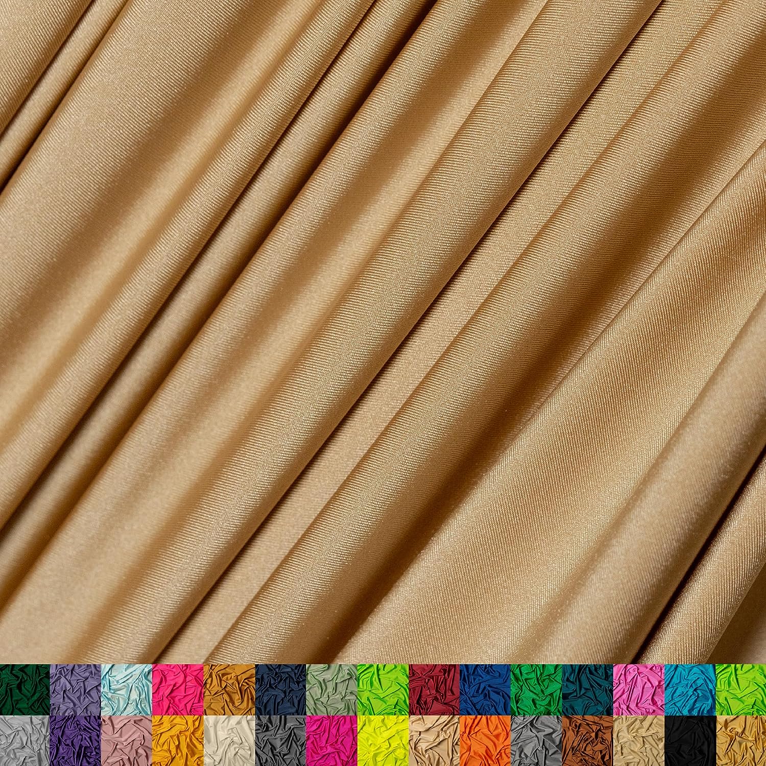 Nylon Spandex Fabric | 80% Nylon, 20% Spandex | Swimwear, Activewear Fabric  | 4-Way Stretch | Sports, Dance, Yoga (Neon Pink, 1 Yard)