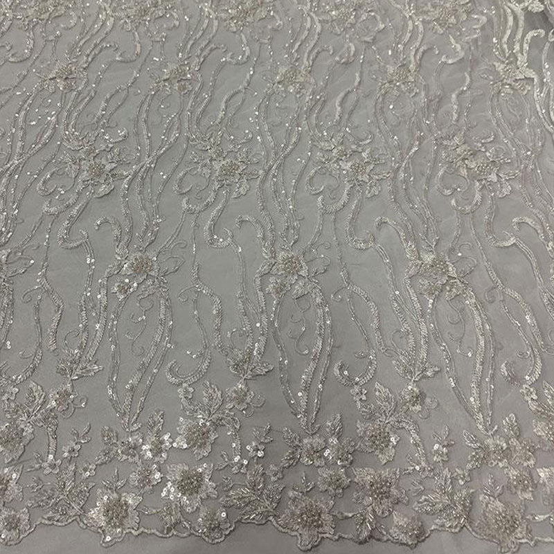 Off White Beaded Fabric Luxury Fabric Embroidery Fabric Fashion FabricICEFABRICICE FABRICSOff White Beaded Fabric Luxury Fabric Embroidery Fabric Fashion Fabric ICEFABRIC