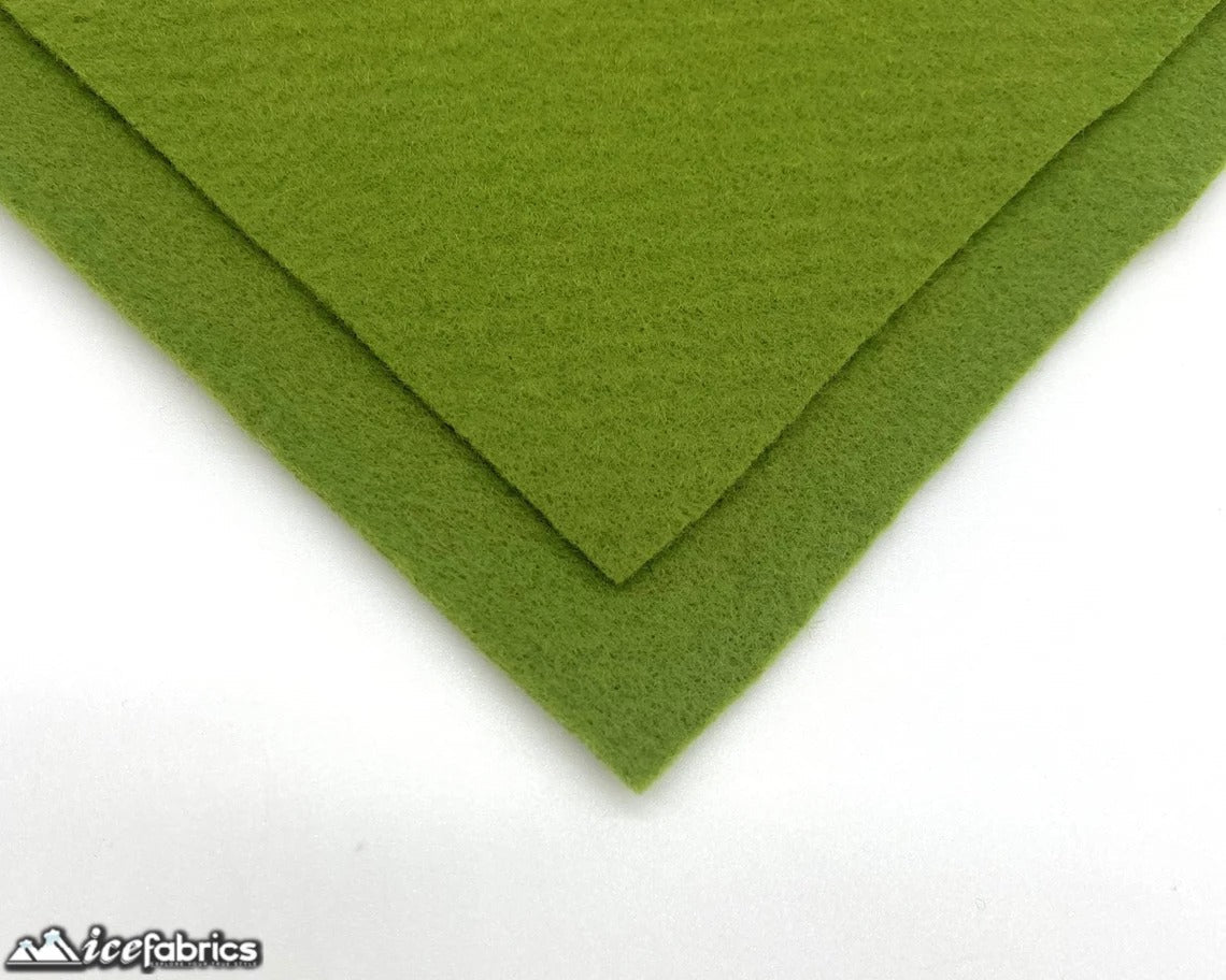 Olive Acrylic Wholesale Felt Fabric 1.6mm ThickICE FABRICSICE FABRICSBy The Roll (72" Wide)Olive Acrylic Wholesale Felt Fabric (20 Yards Bolt ) 1.6mm Thick ICE FABRICS