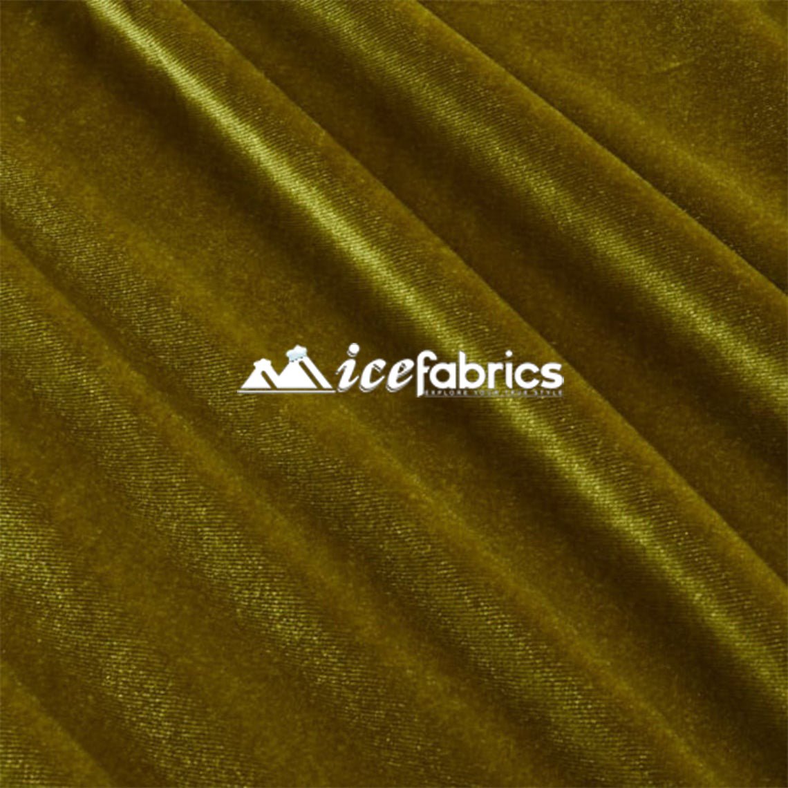 Olive Green Velvet Fabric | 4 Way Stretch SpandexVelvet FabricICE FABRICSICE FABRICSOlive Green Velvet Fabric | 4 Way Stretch Spandex ICE FABRICS