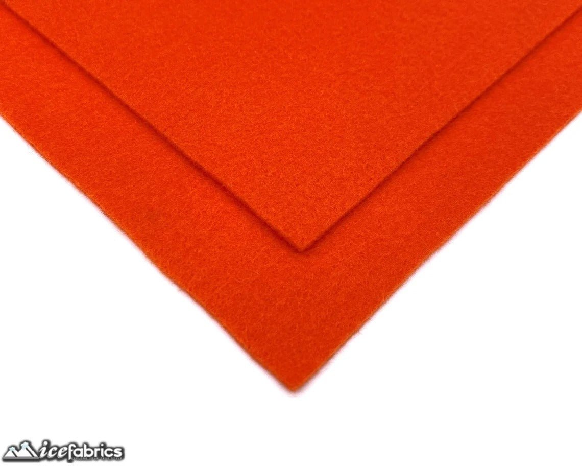 Orange Acrylic Wholesale Felt Fabric 1.6mm ThickICE FABRICSICE FABRICSBy The Roll (72" Wide)Orange Acrylic Wholesale Felt Fabric (20 Yards Bolt ) 1.6mm Thick ICE FABRICS