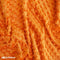 Orange Dimple Polka Dot Minky Fabric / Ultra Soft /