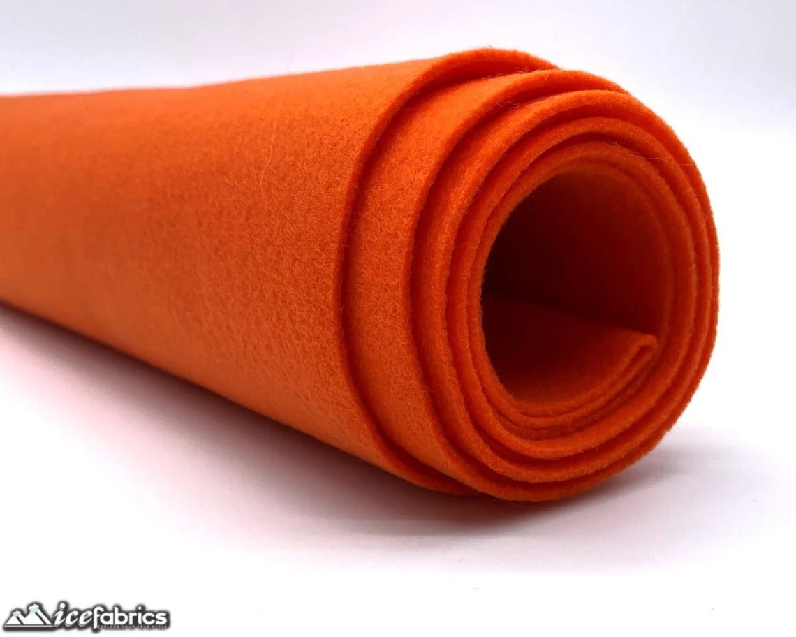 Orange Felt Material Acrylic Felt Material 1.6mm ThickICE FABRICSICE FABRICS4”X4”InchesOrange Felt Material Acrylic Felt Material 1.6mm Thick ICE FABRICS