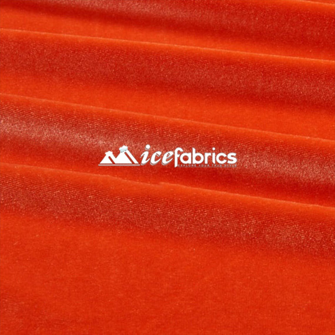 Orange Luxury Stretch Velvet Fabric _ Spandex FabricVelvet FabricICE FABRICSICE FABRICSOrange Luxury Stretch Velvet Fabric _ Spandex Fabric ICE FABRICS