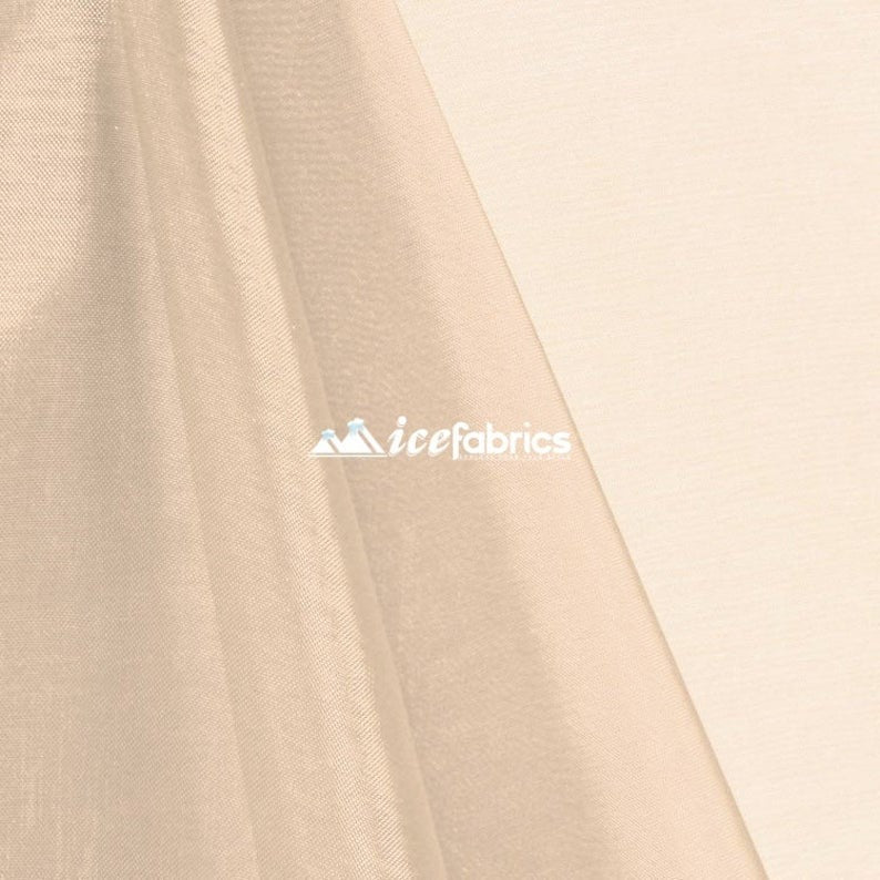 Organza Fabric_ Champagne Crystal Sheer Organza_Fashion FabricICE FABRICSICE FABRICSPer YardOrganza Fabric_ Champagne Crystal Sheer Organza_Fashion Fabric ICE FABRICS