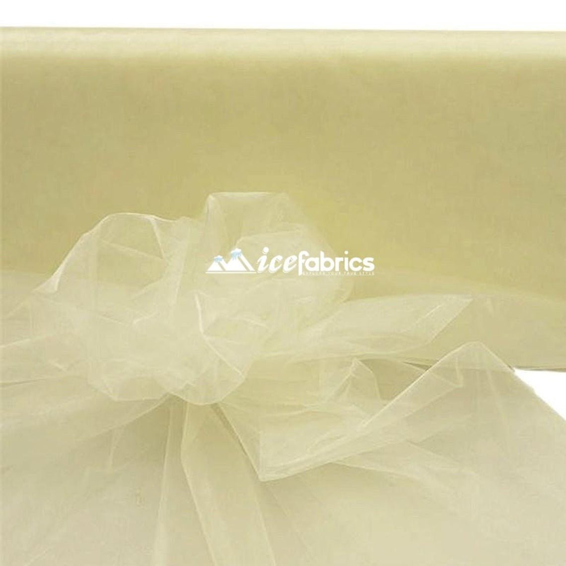 Organza Fabric_ Ivory Crystal Sheer Organza_Fashion FabricICE FABRICSICE FABRICSPer YardOrganza Fabric_ Ivory Crystal Sheer Organza_Fashion Fabric ICE FABRICS