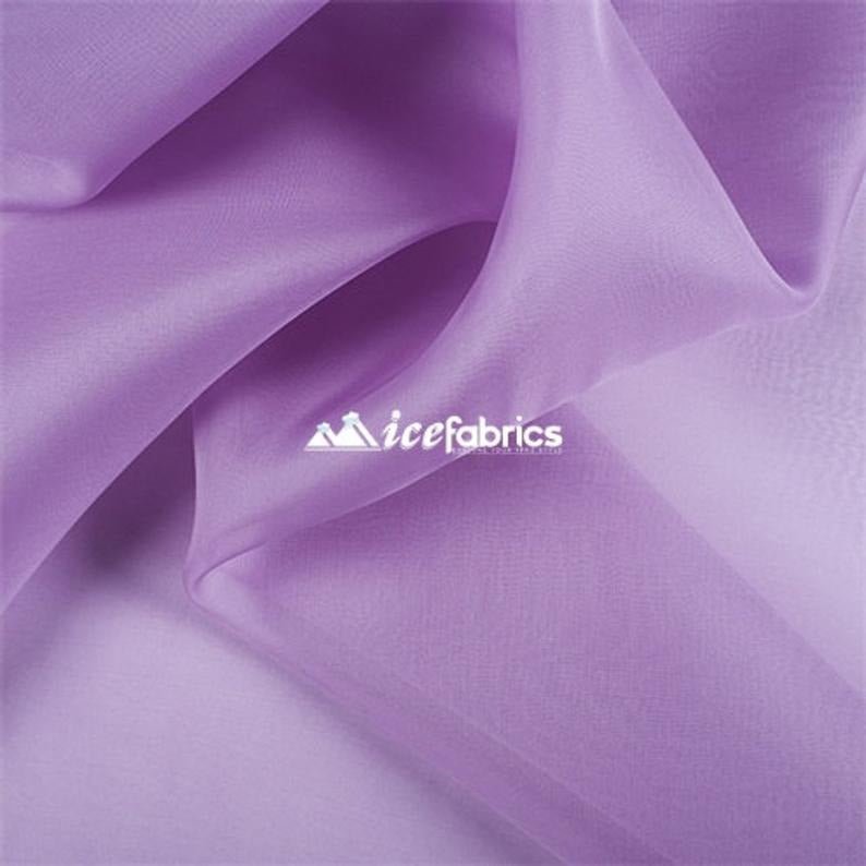 Organza Fabric_ Lavender Crystal Sheer Organza_Fashion FabricICE FABRICSICE FABRICSPer YardOrganza Fabric_ Lavender Crystal Sheer Organza_Fashion Fabric ICE FABRICS