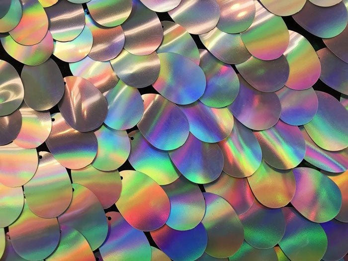 Oval Teardrop Mermaid Fabric Shiny Sequin BtyICEFABRICICE FABRICSMagentaOval Teardrop Mermaid Fabric Shiny Sequin Bty ICEFABRIC