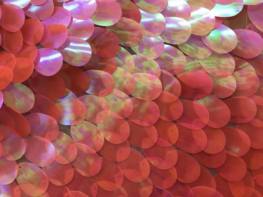 Oval Teardrop Mermaid Fabric Shiny Sequin BtyICEFABRICICE FABRICSLight PinkOval Teardrop Mermaid Fabric Shiny Sequin Bty ICEFABRIC