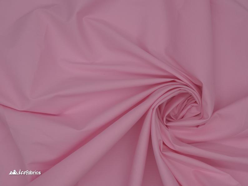 Pink_ Cotton Spandex Fabric Way stretch Fabric %3 stretch