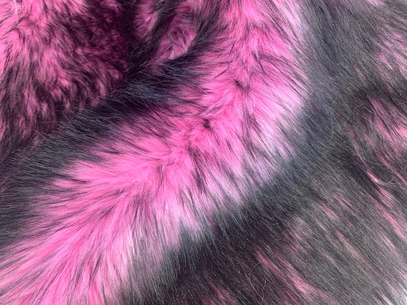 Pink Husky Faux Fur Fabric - Shaggy Fur Luxury FabricICE FABRICSICE FABRICSPink Husky Faux Fur Fabric - Shaggy Fur Luxury Fabric ICE FABRICS