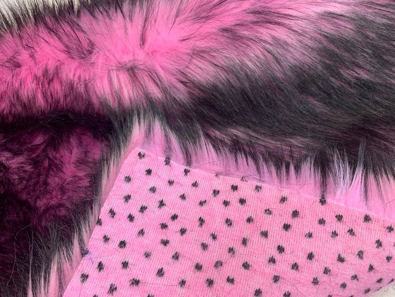 Pink Husky Faux Fur Fabric - Shaggy Fur Luxury FabricICE FABRICSICE FABRICSPink Husky Faux Fur Fabric - Shaggy Fur Luxury Fabric ICE FABRICS