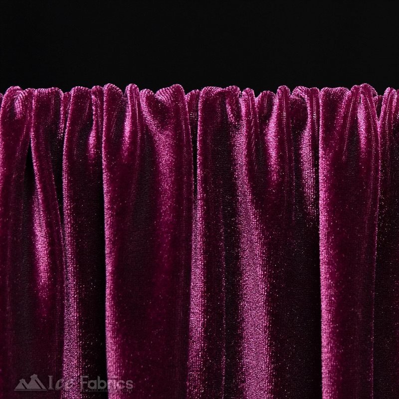 Plum Wholesale Velvet Fabric Stretch | 60" WideICE FABRICSICE FABRICS20 Yards PlumPlum Wholesale Velvet Fabric Stretch | 60" Wide