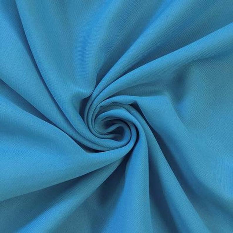 Poly Chiffon Fabric By The Roll (25Yards) 30 Colors AvailableChiffon FabricICEFABRICICE FABRICSTurquoiseBy The Roll (60" Wide)Poly Chiffon Fabric By The Roll (25Yards) 30 Colors Available ICEFABRIC