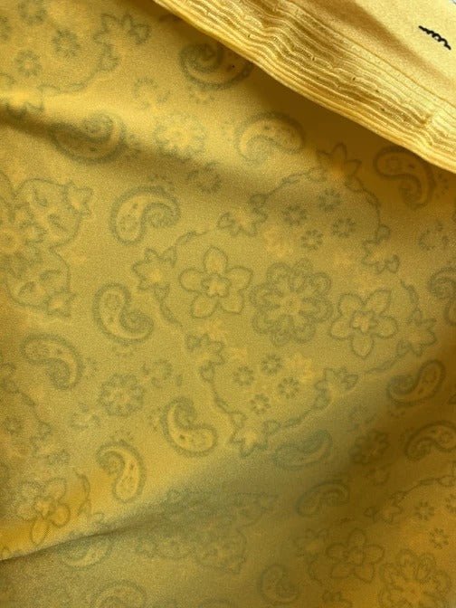 Poly Spandex 4 Way Stretch Fabric Bandanna Pattern Design Sold By The YardSpandex FabricICEFABRICICE FABRICSYellowPoly Spandex 4 Way Stretch Fabric Bandanna Pattern Design Sold By The Yard ICEFABRIC