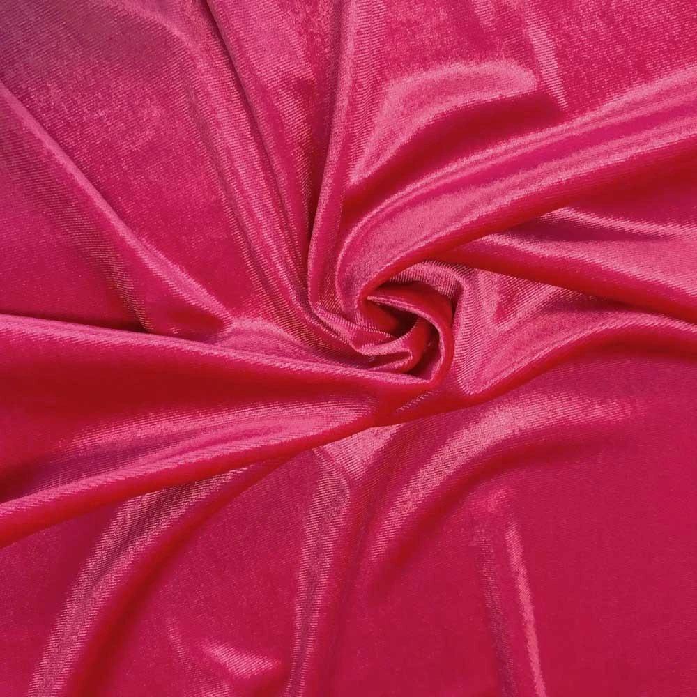 Polyester Stretch Velvet Fabric By The YardVelvet FabricICEFABRICICE FABRICS1Hot PinkPolyester Stretch Velvet Fabric By The Yard ICEFABRIC