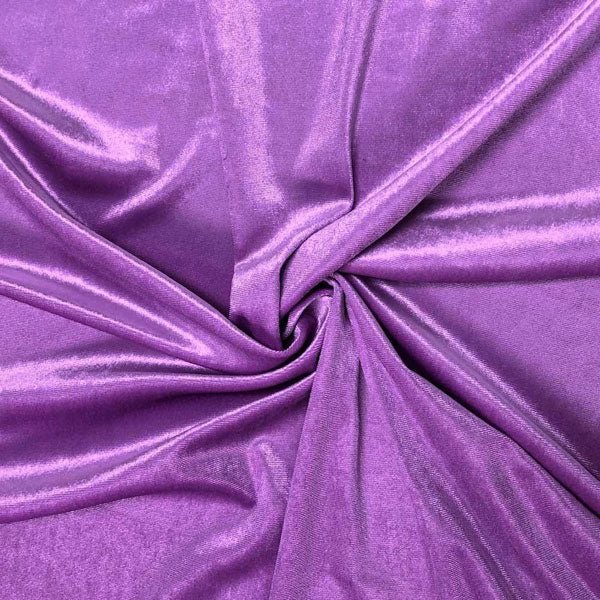 Polyester Stretch Velvet Fabric By The YardVelvet FabricICEFABRICICE FABRICS1LILACPolyester Stretch Velvet Fabric By The Yard ICEFABRIC