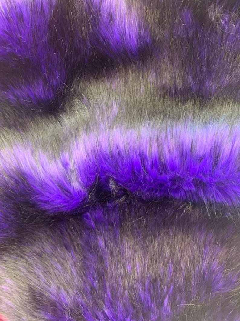 Purple Husky Faux Fur Fabric - Shaggy Fur Luxury FabricICE FABRICSICE FABRICSPurple Husky Faux Fur Fabric - Shaggy Fur Luxury Fabric ICE FABRICS