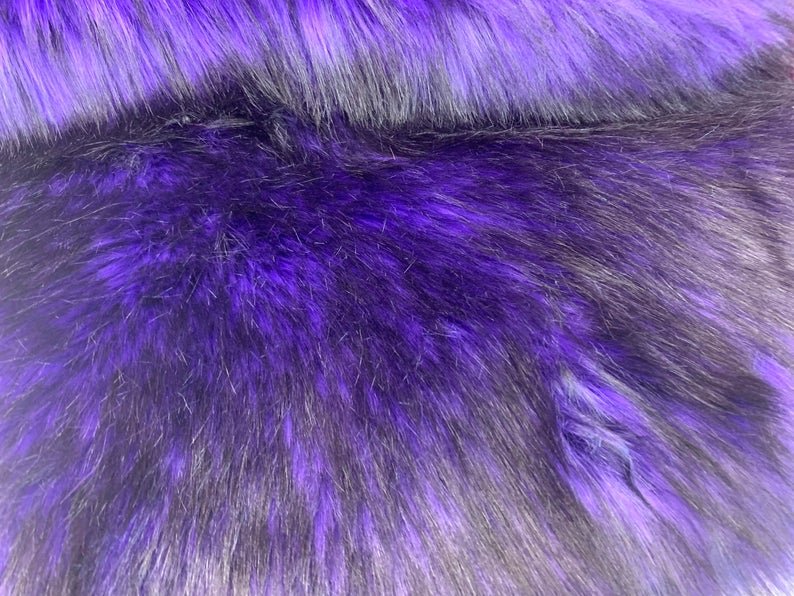 Purple Husky Faux Fur Fabric - Shaggy Fur Luxury FabricICE FABRICSICE FABRICSPurple Husky Faux Fur Fabric - Shaggy Fur Luxury Fabric ICE FABRICS